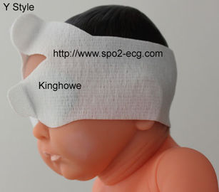 China Tamanho médico da máscara de olho 24-33cm da forma ajustável de Y confortável para o bebê fornecedor