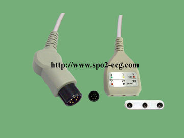 China Pés do Pin E9002ZK do cabo 9 da ligação de Datescope ECG 6 para monitores pacientes fornecedor