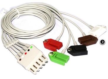 Os cabos de TPU Philips ECG/ligação protegeram o cabo 3,6 medidores para todo o sistema da tomada AA fornecedor